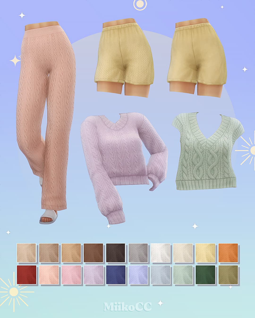 Галерея мода Набор вязаной одежды Cozy Knits clothing set #1